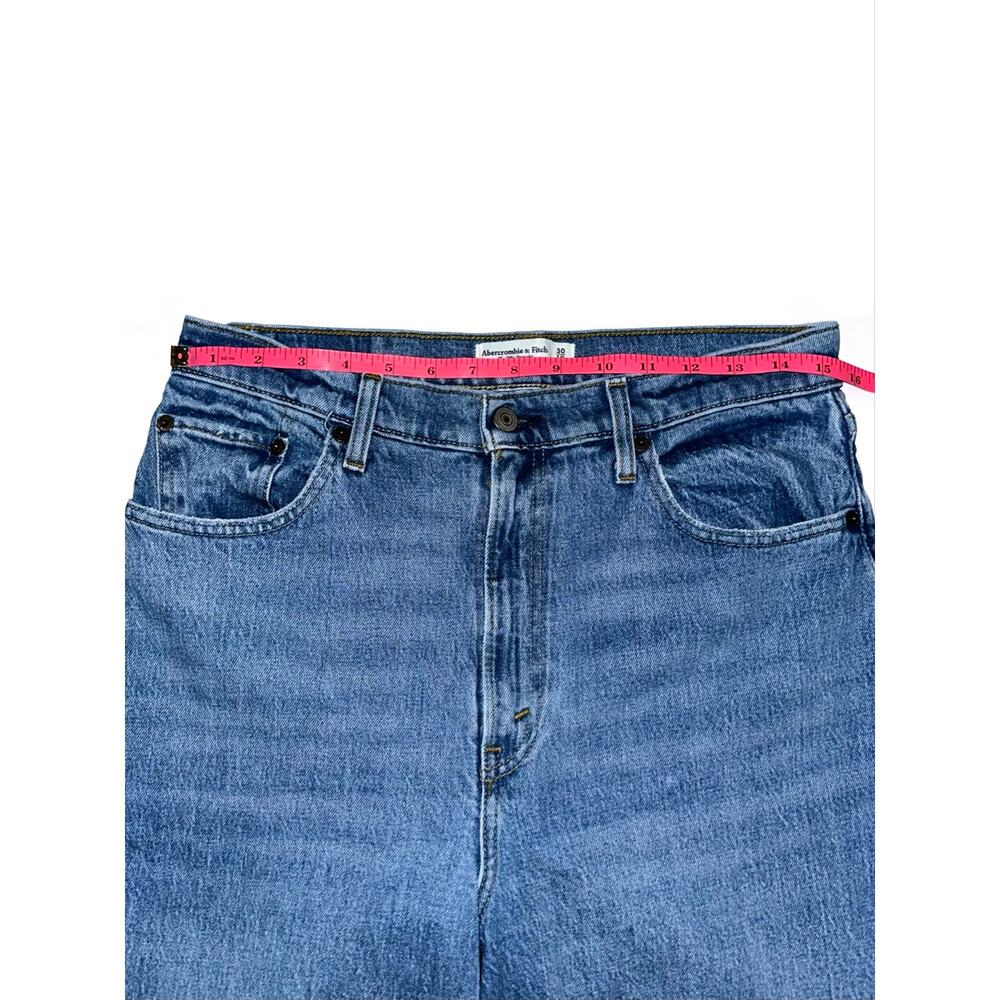 Abercrombie & Fitch Curve Love The 90s Straight Ultra High Rise Jeans 30/10L - Picture 13 of 16